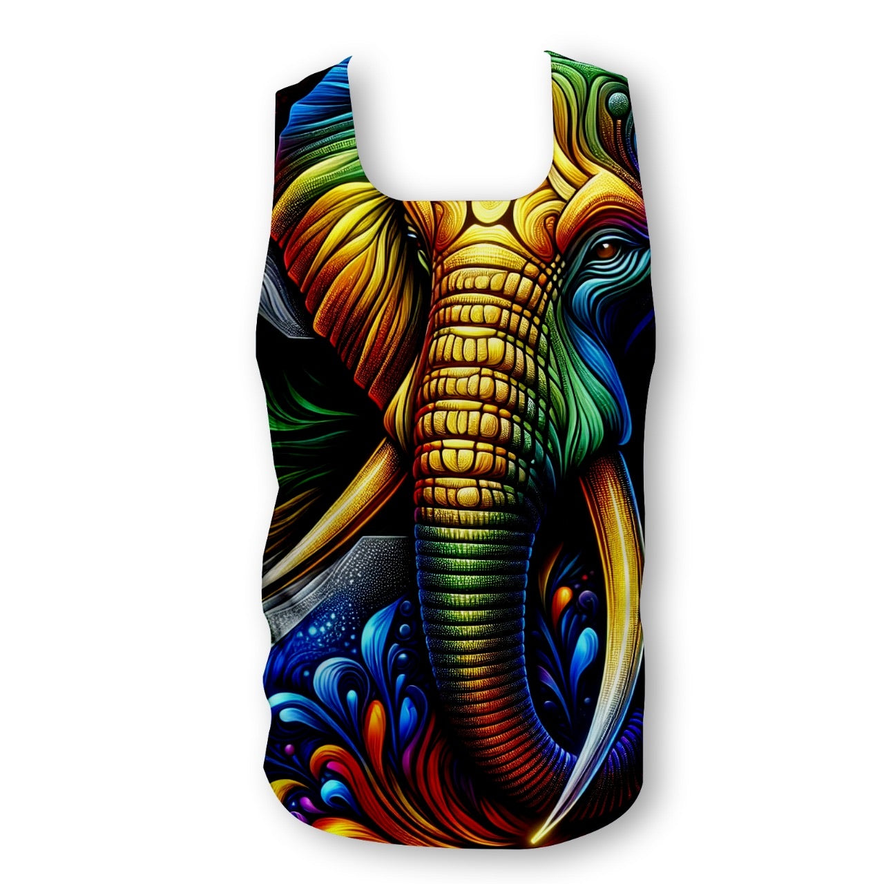 South African flag Elephant - Men's Seamless Performance Running Vest