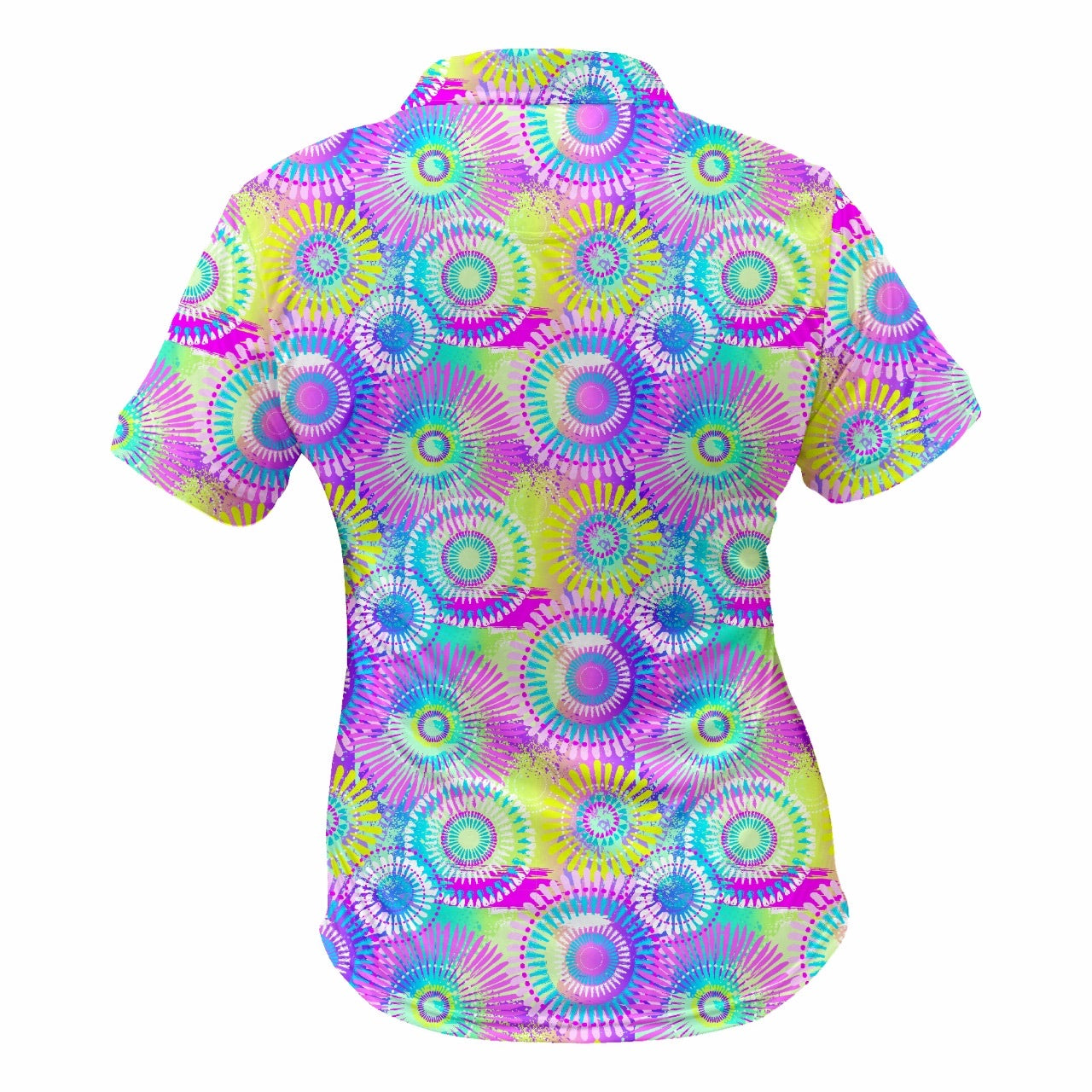 Pastel Tie Dye Ladies Golf Shirts