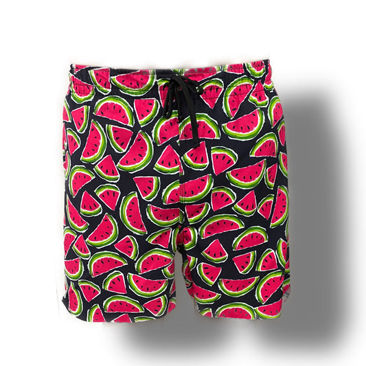 BLACK WATERMELON  LASERCUT PERFORMANCE FISHING SHORTS / SWIM SHORTS (2953)