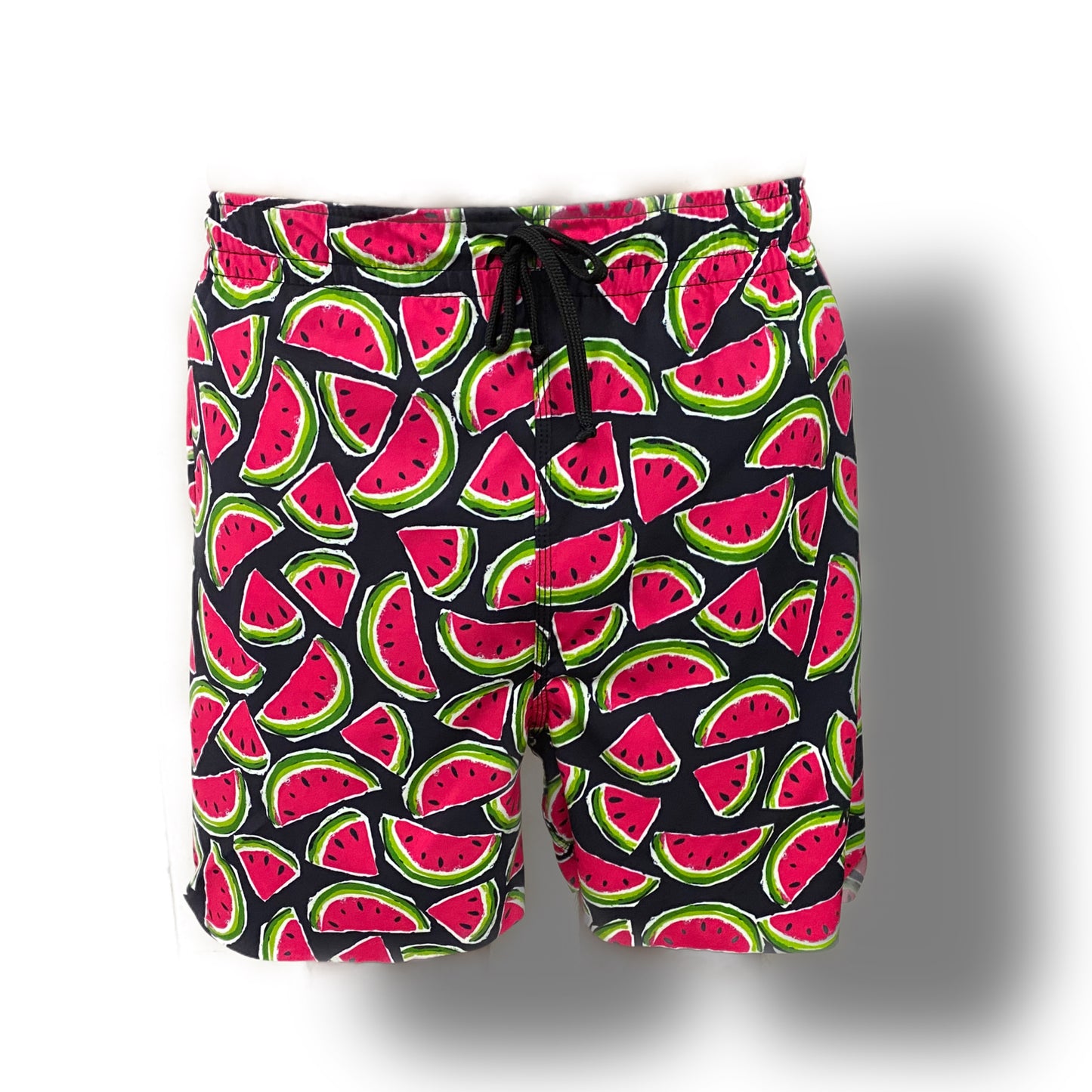 BLACK WATERMELON LASERCUT PERFORMANCE FISHING SHORTS / SWIM SHORTS (2953)