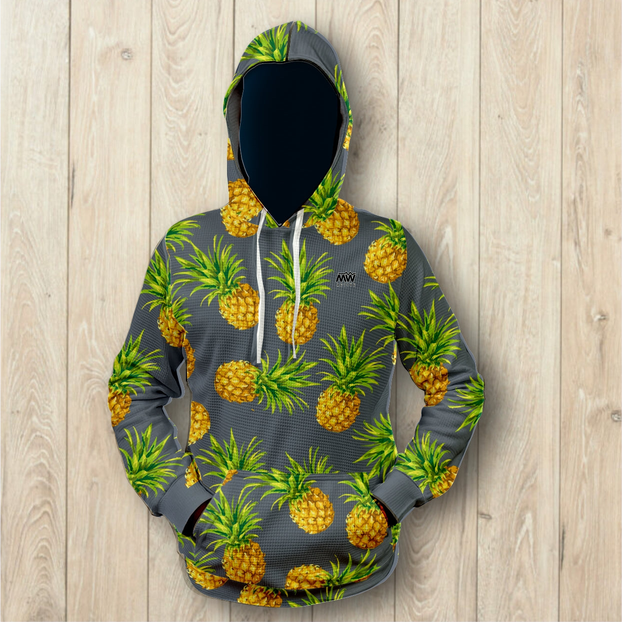 Pineapple Unisex Waffle Hoodie