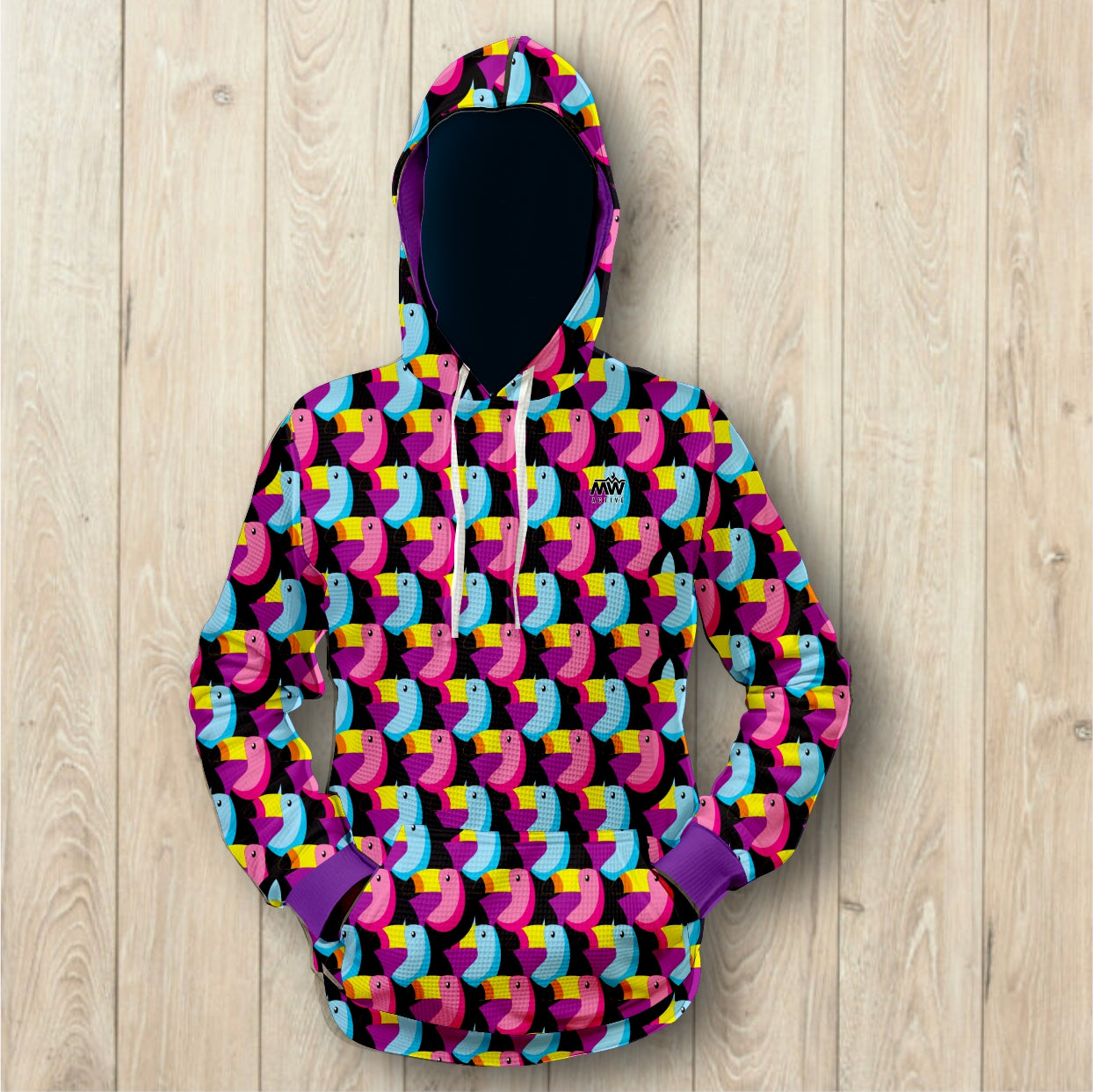 Toucan- Unisex Waffle Hoodie