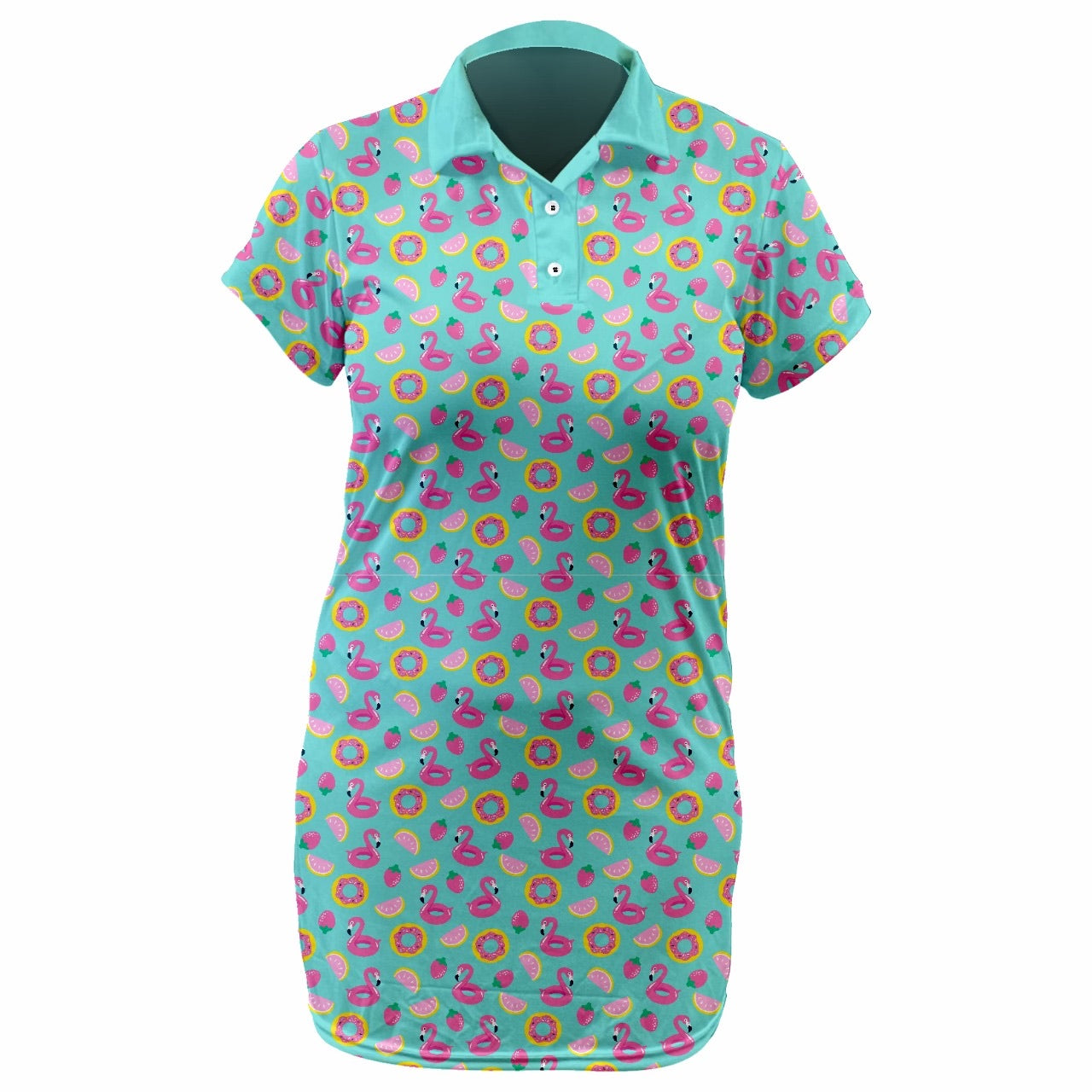 Flamingo strawberry Ladies Golf Dress (3779)