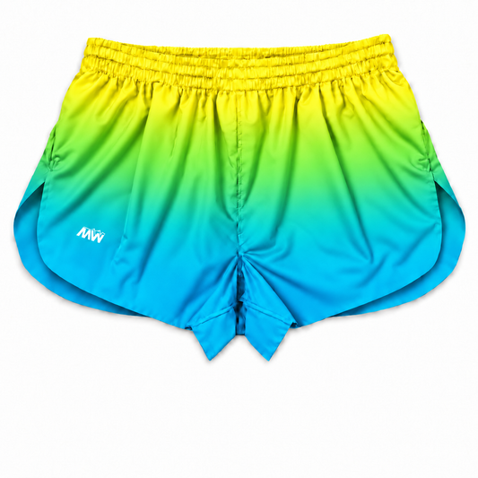 Ladies Phantom Laser-Cut Running Shorts – Chroma Collection – Hyperlime