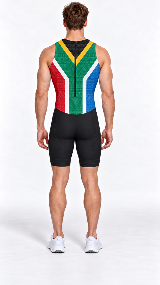 Men's Biathle Suit - South African Flag