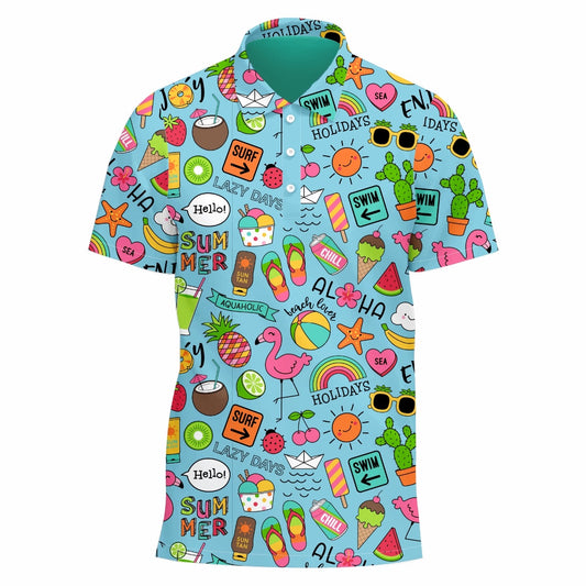 Aloha Holidays Golf Shirt (3757)