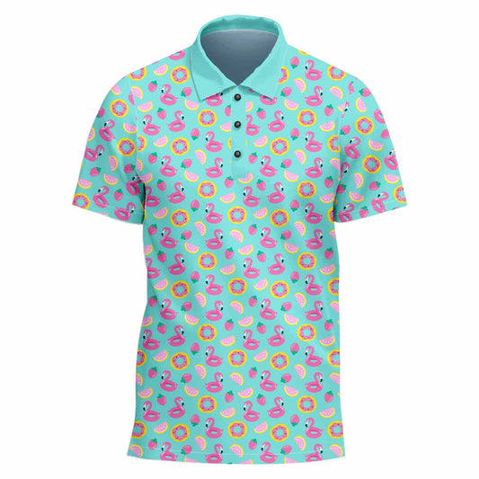 Flamingo strawberry Golf Shirt (3779)
