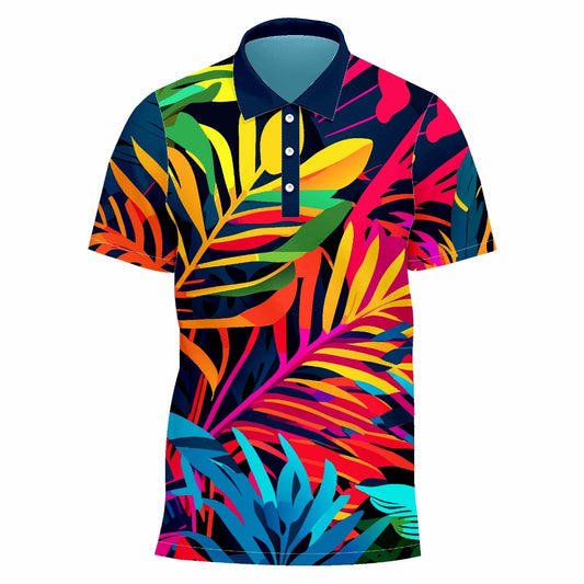 Bright Jungle Golf Shirt (3758)