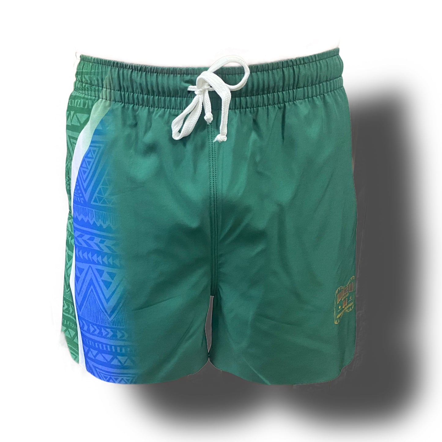SA FLAG GREEN LASERCUT SHORTS