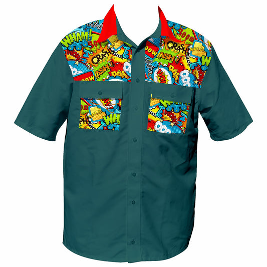 Boom Bang  - Safari Button Up Shirt (3688)