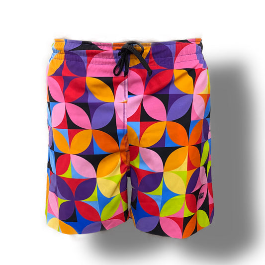 GEO PETALS LASERCUT PERFORMANCE FISHING SHORTS / SWIM SHORTS (3053)