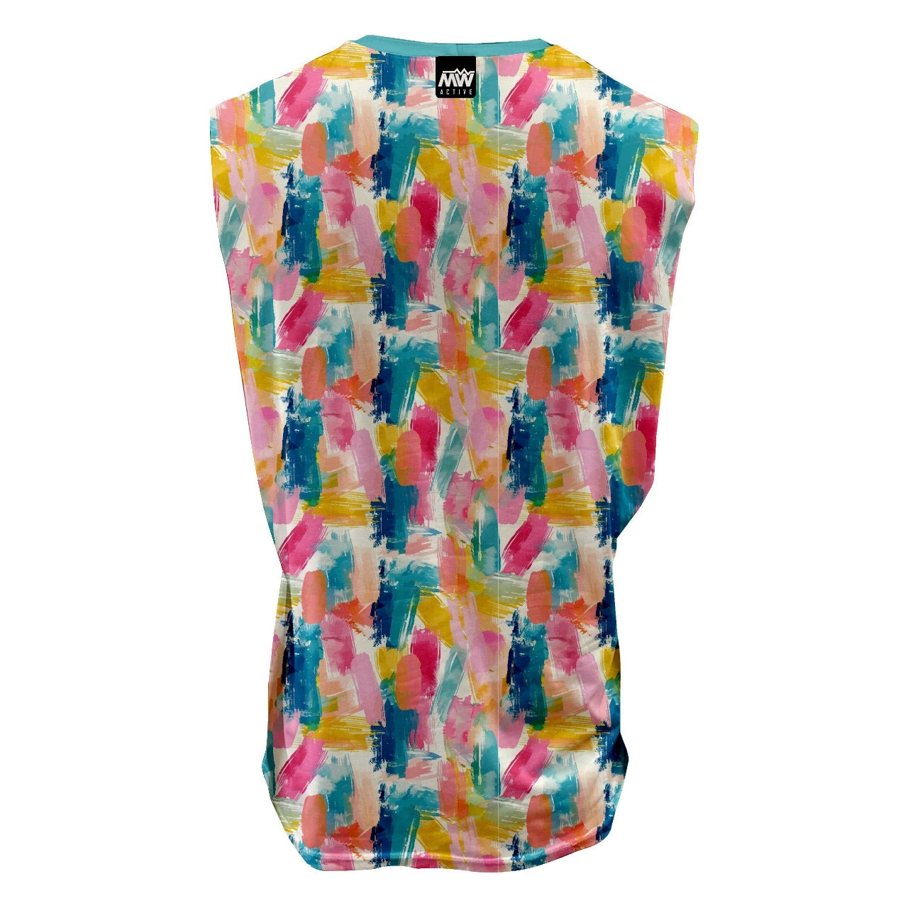MW Active - Training, Dry Active Vest - Pastel Brush Strokes