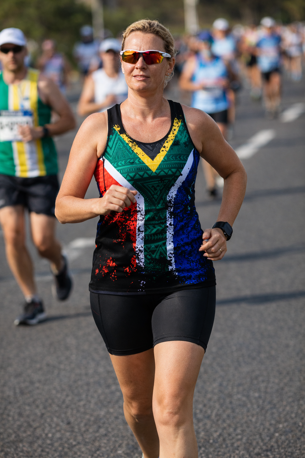 Female South African Flag running vest (2424) – Martin West Designs