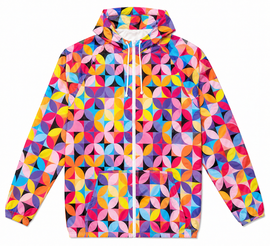 Unisex Packable Run Shell - Geo Petals (3053)