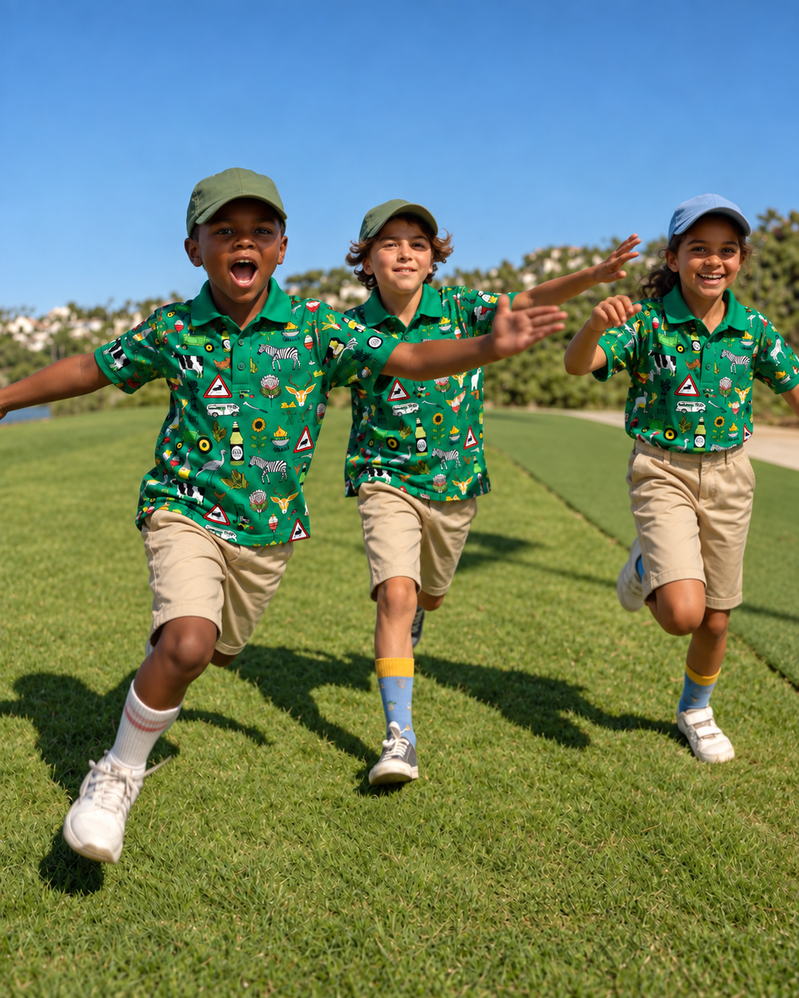 Kids' Golf Shirt – 44 Klub Ikoniese Hemp