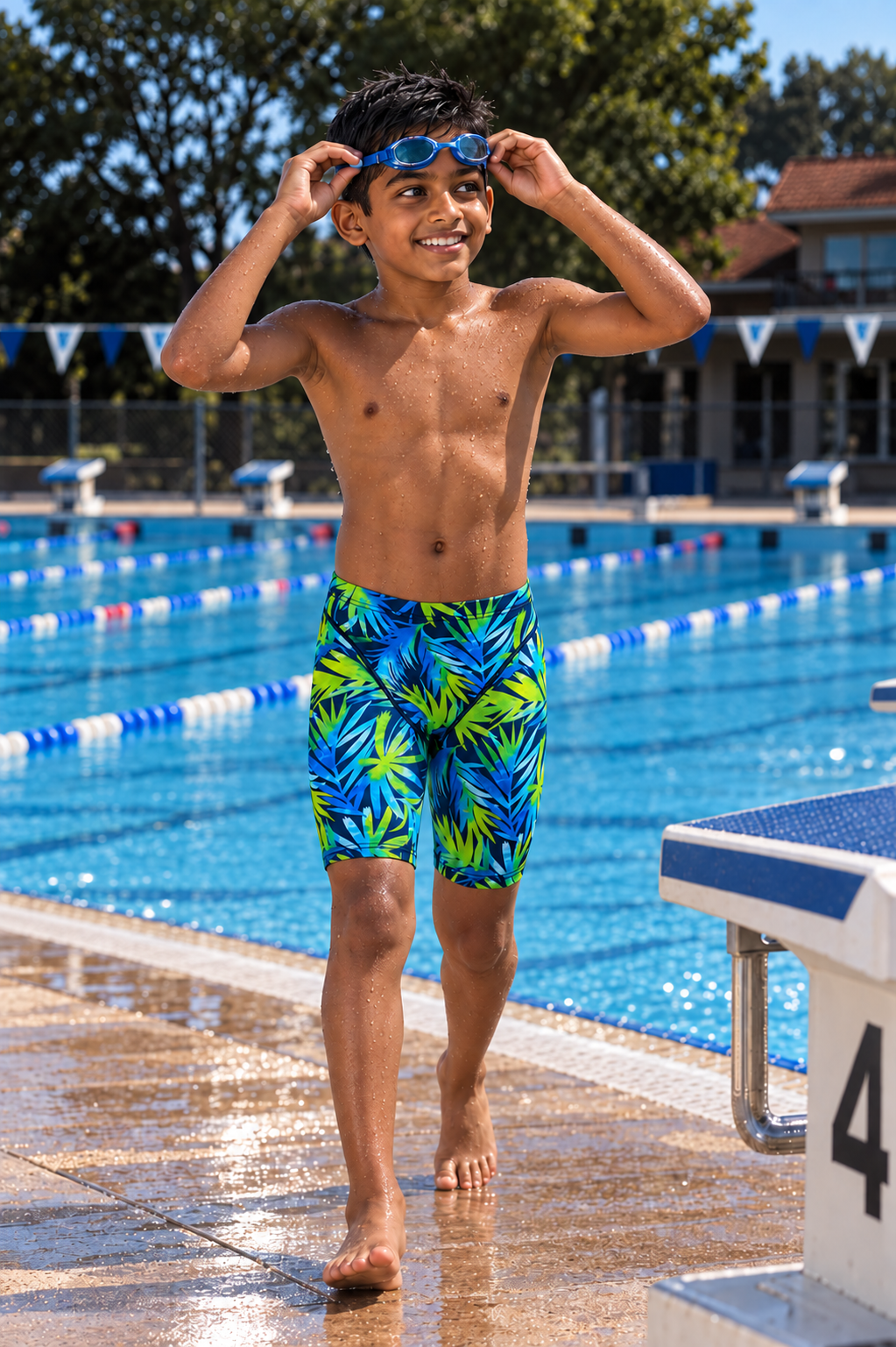 Boys' Jammer Swimsuit - Palm Beach