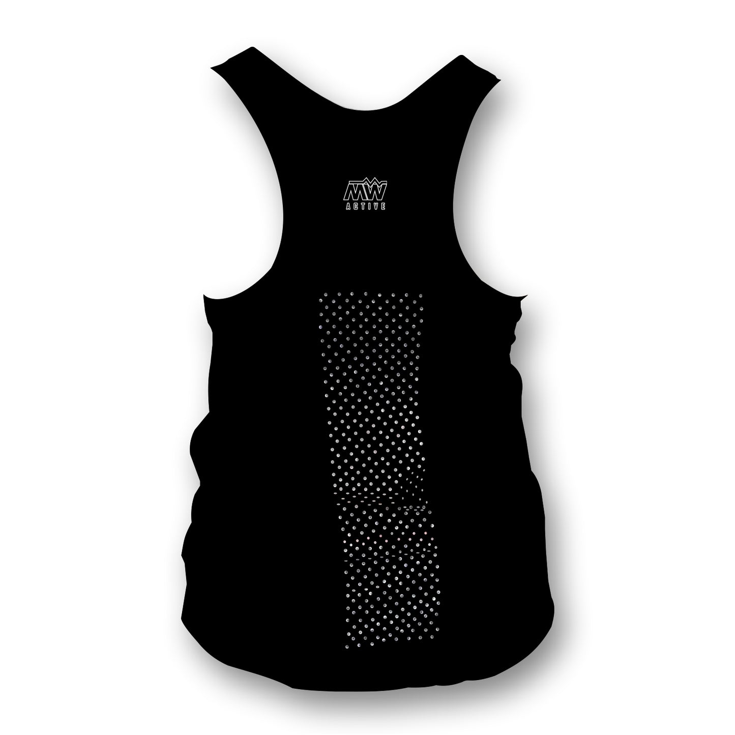 Plain Black - Ladies Seamless Performance Running Vest