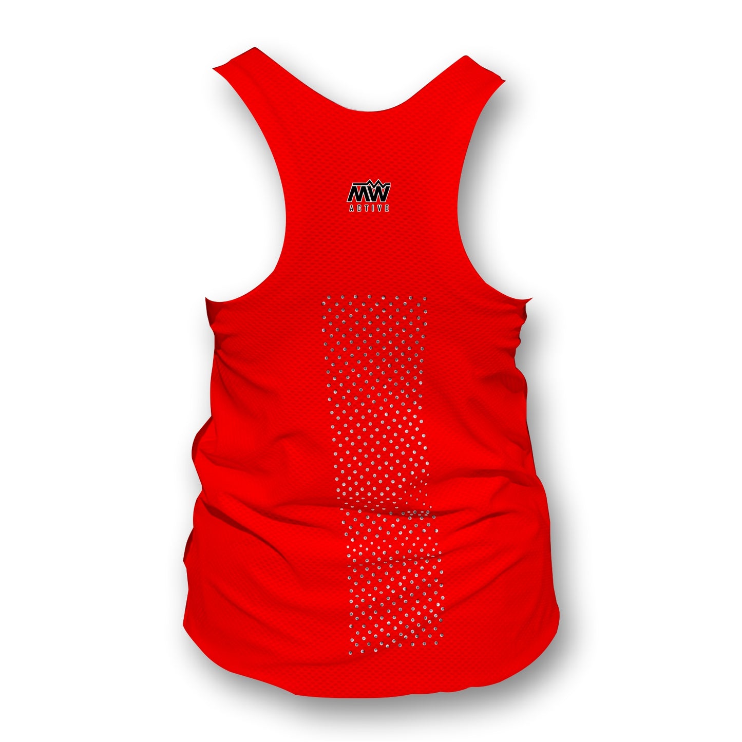 Plain Red - Ladies Seamless Performance Running Vest