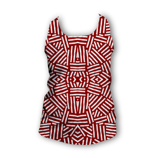 Iconic Red - Ladies Seamless Performance Running Vest
