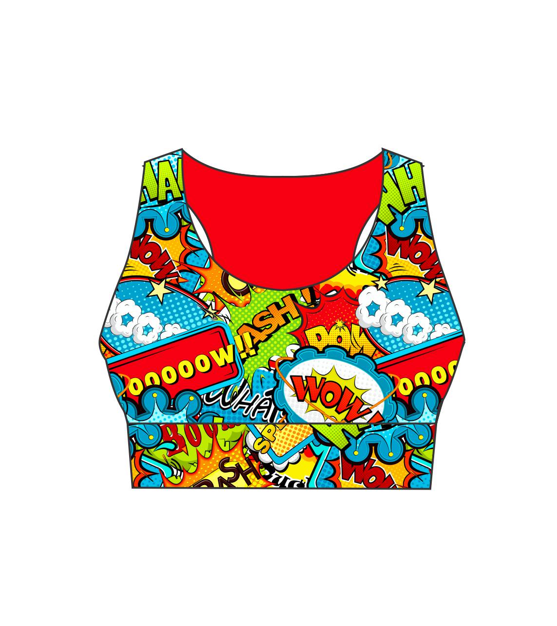 3688 BOOM BANG WHAM Ladies Active Crop Top (3688)