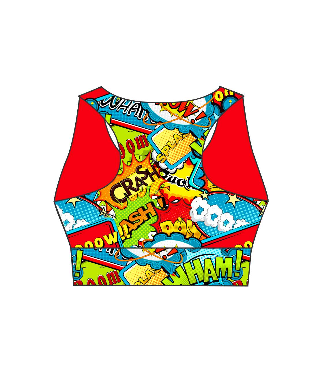 3688 BOOM BANG WHAM Ladies Active Crop Top (3688)
