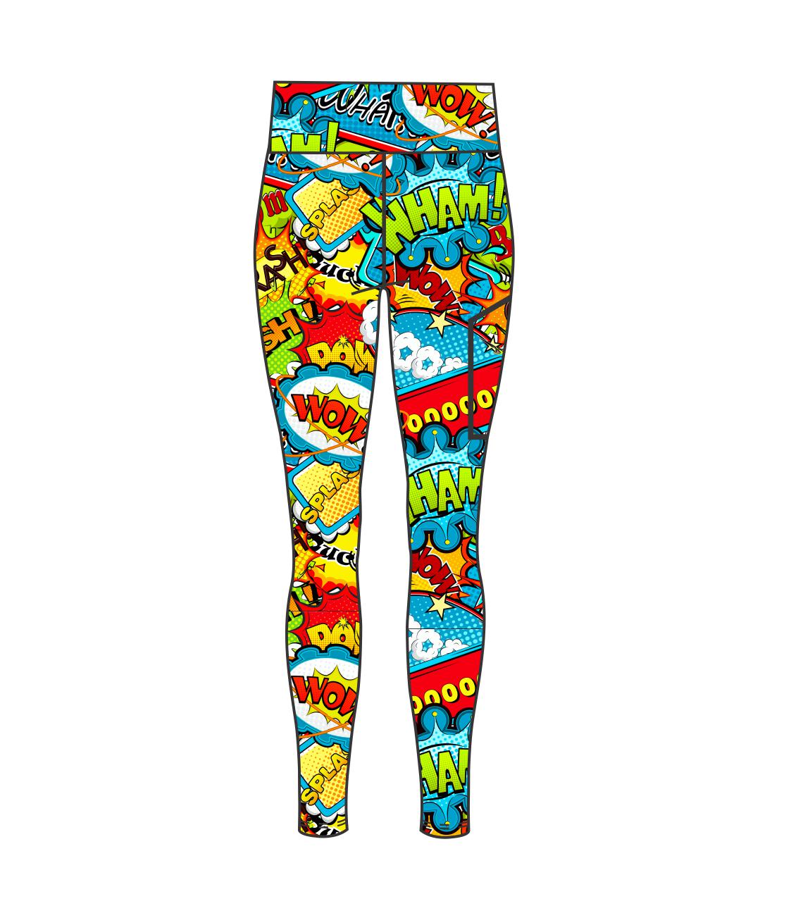 3688 boom bang wham High Waist leggings full length (3688)