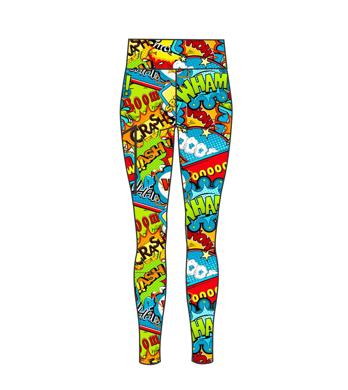 3688 boom bang wham High Waist leggings full length (3688)