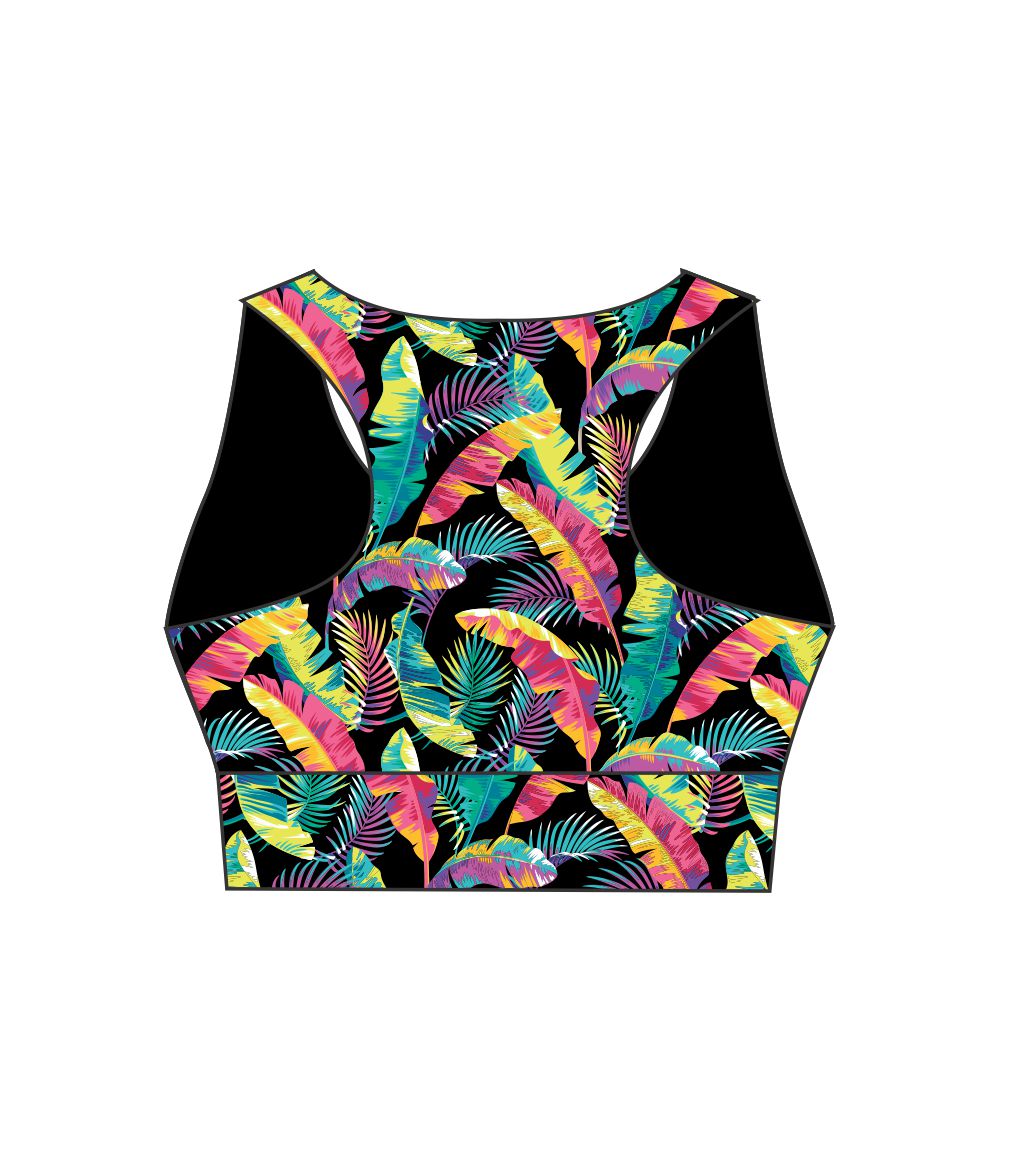 FLASHY FOLIAGE Active Crop Top (3632)