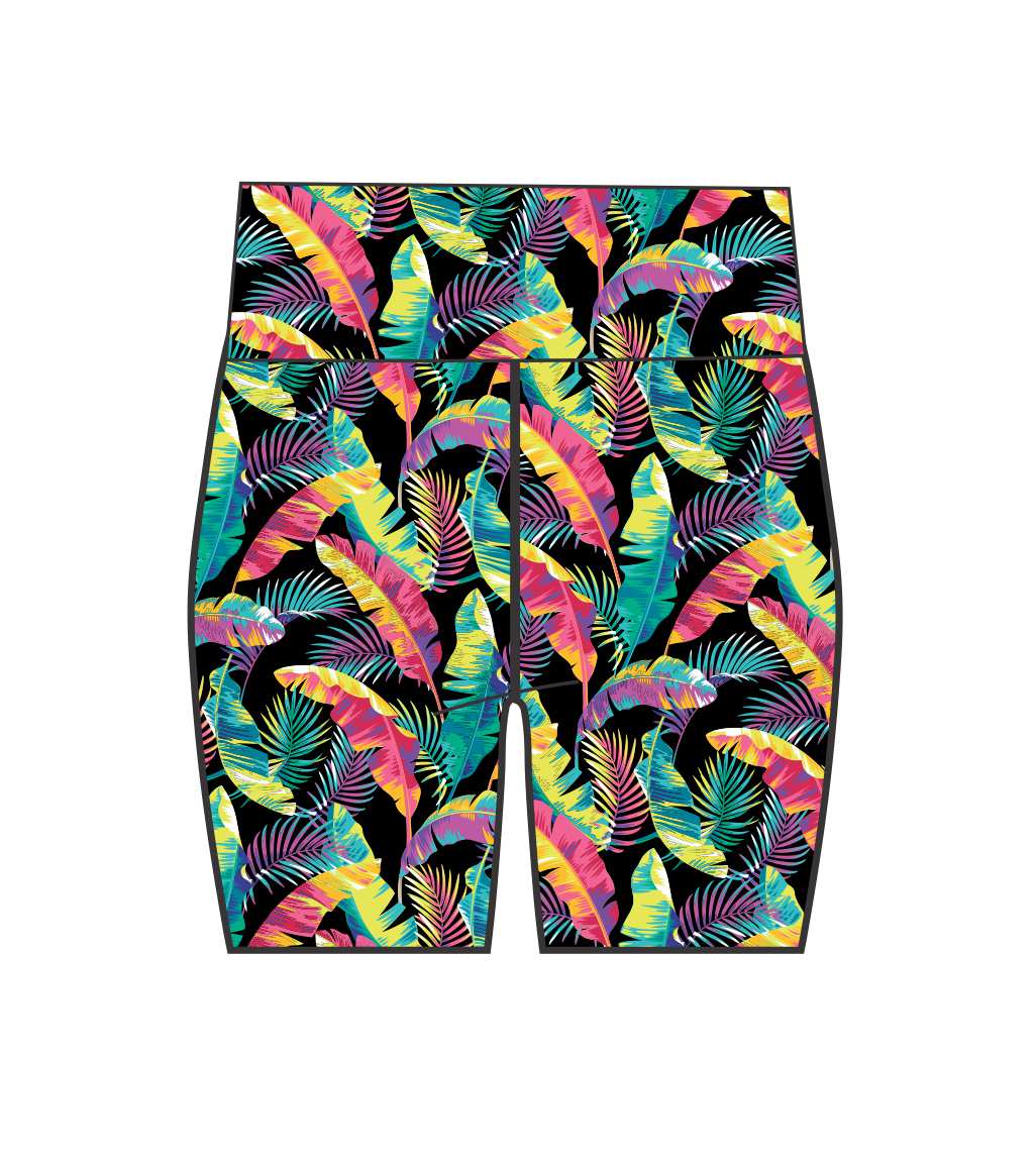 3632 FLASHY FOLIAGE Female Active Short Length Tights