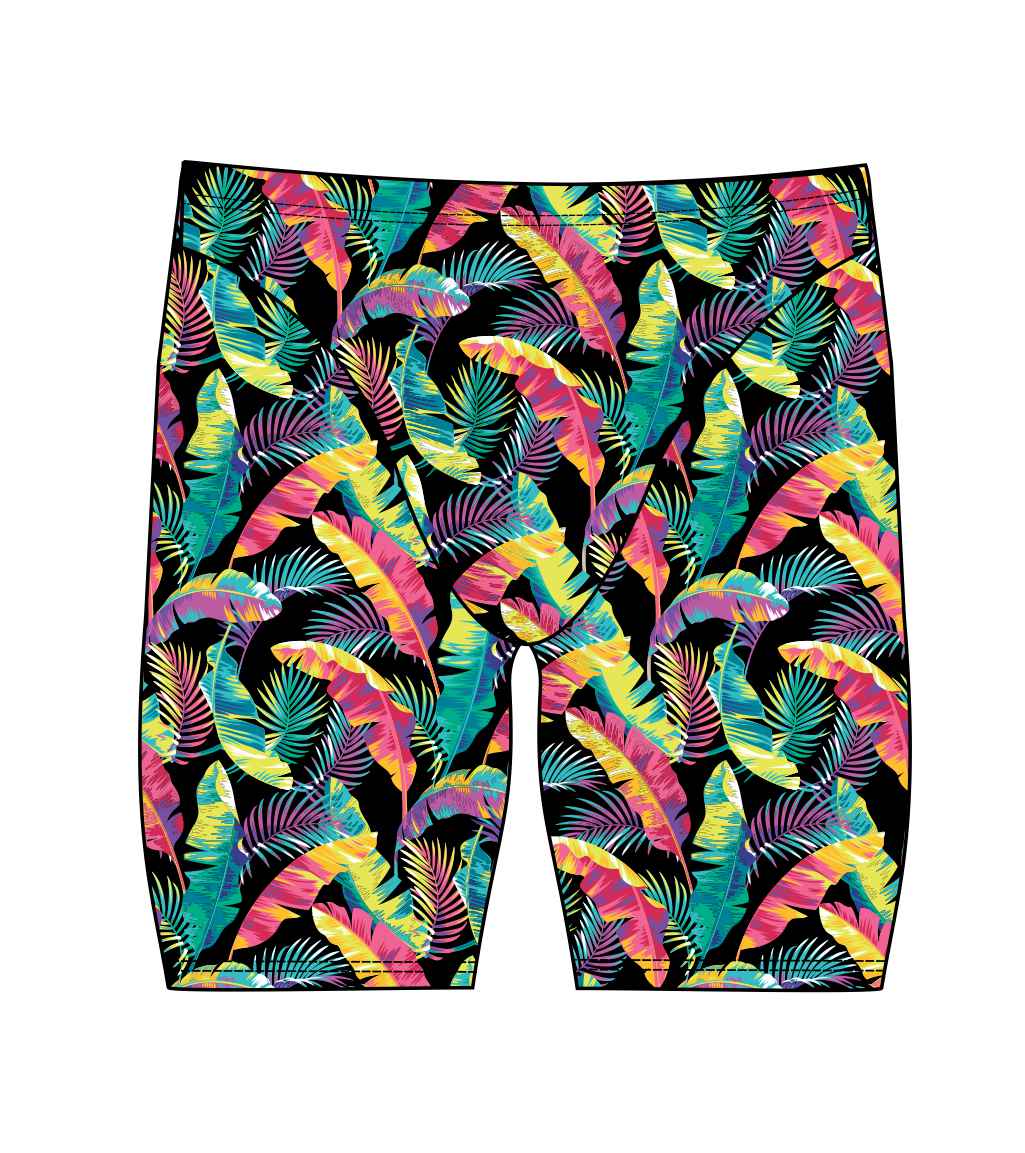 Male Jammer Swimsuit -FLASHY FOLIAGE-3632