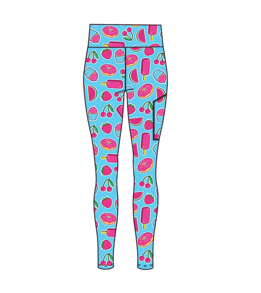 Strawberry Shortcake High Waist leggings full length (3761)