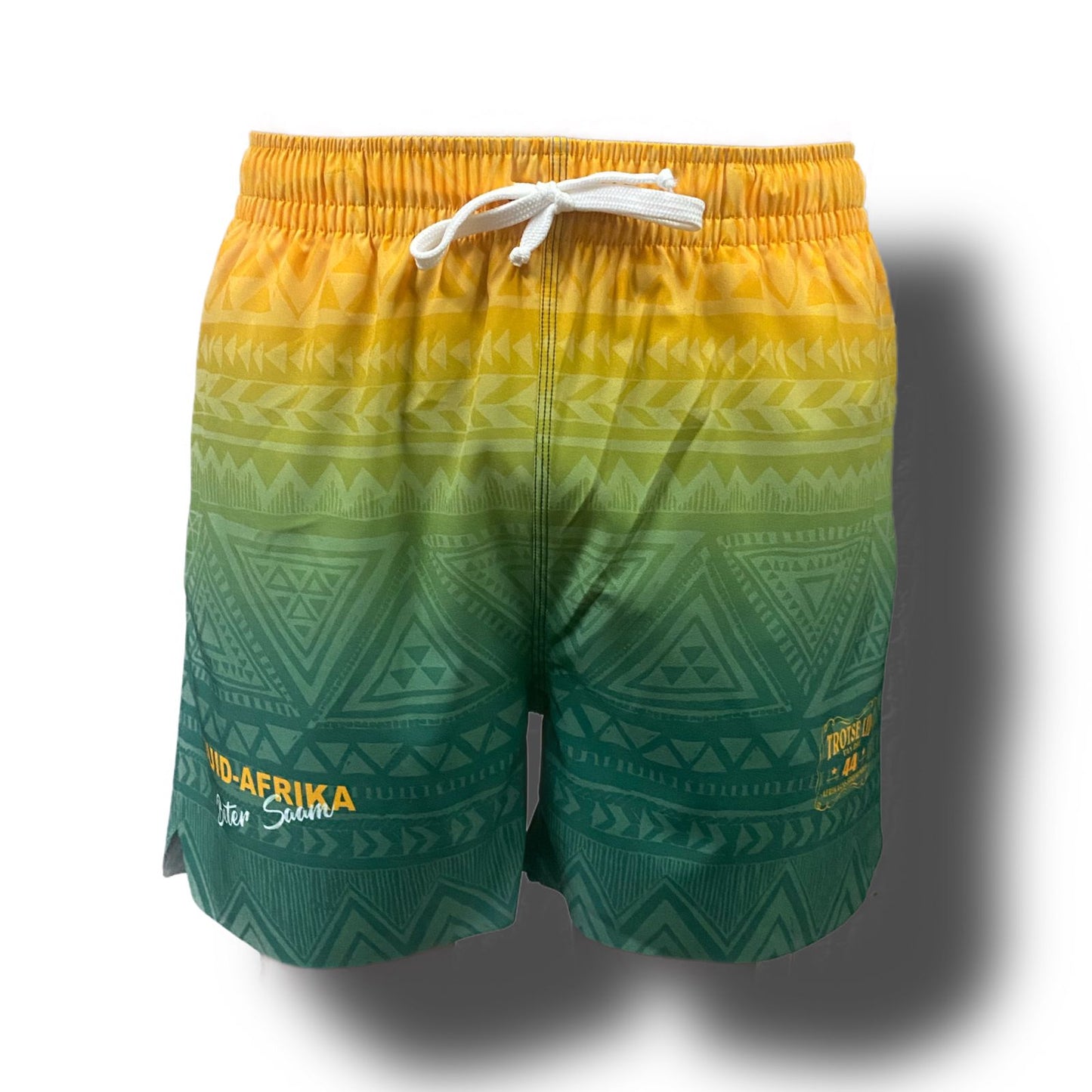 TRIBAL YELLOW & GREEN RSA LASERCUT SHORTS