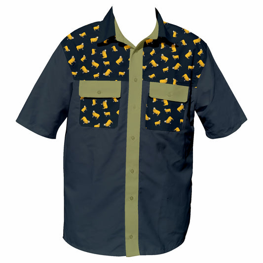 Midnight Skaap 44 Klub  - Safari Button Up Shirt