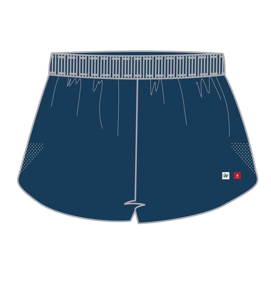 Waterfall City Athletics Club - UNISEX- SHORT RUN SHORTS - 3 INCH - NO POCKETS