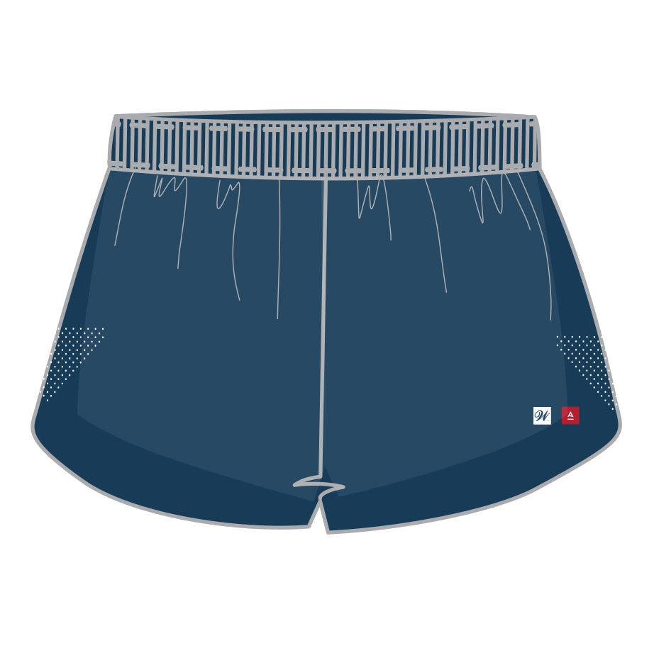 Waterfall City Athletics Club - UNISEX - SHORT RUN SHORTS - 3 INCH - With Underwear - NO POCKET