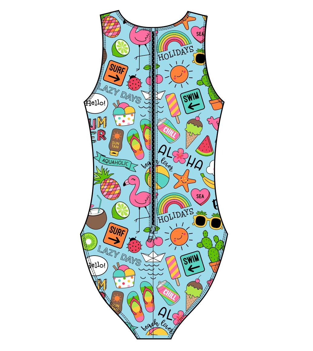 Female water polo swimsuit - Aloha Holidays (3757)