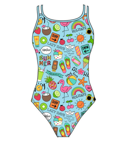 Female fastback swimsuit -  Aloha holidays (3757)