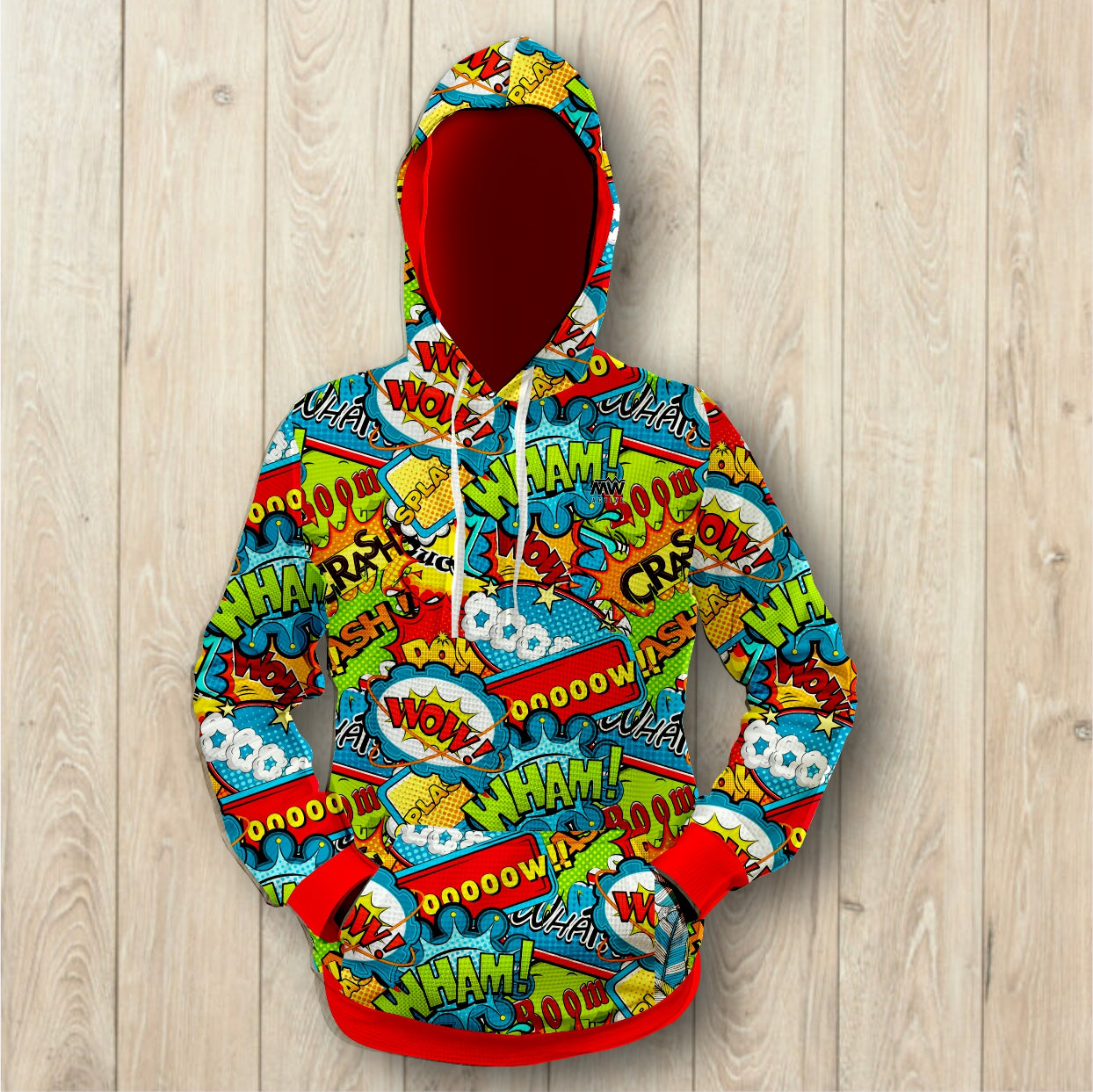 Boom Bang Wham Unisex Waffle Hoodie (3688)