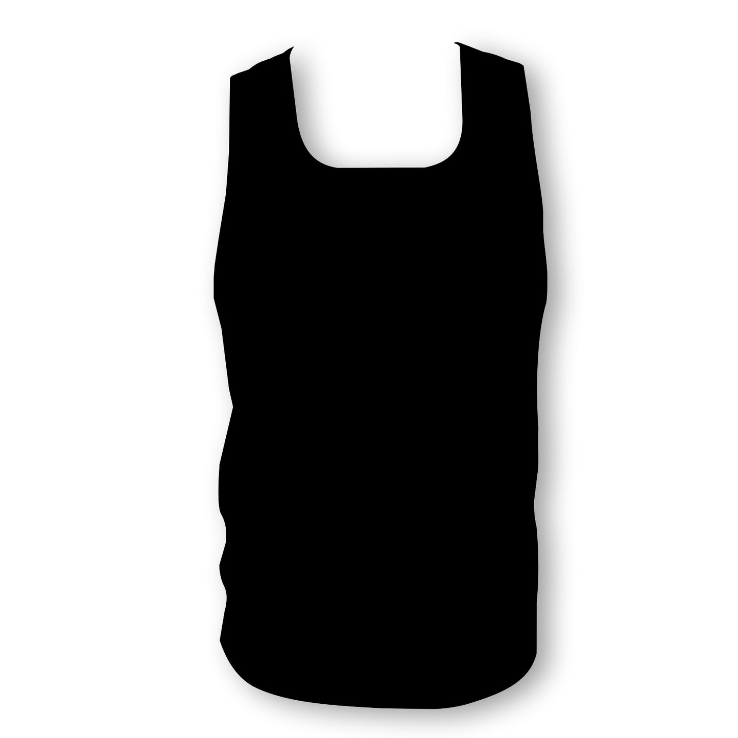 Plain Black - Men's Seamless Performance Running Vest