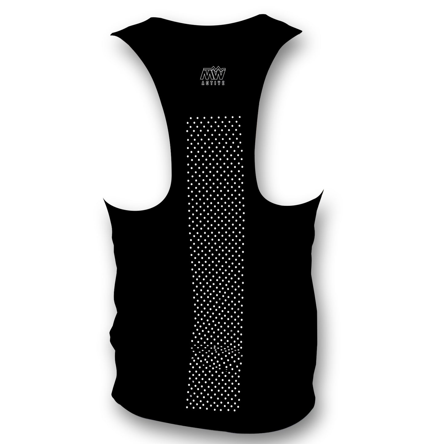 Plain Black - Men's Seamless Performance Running Vest