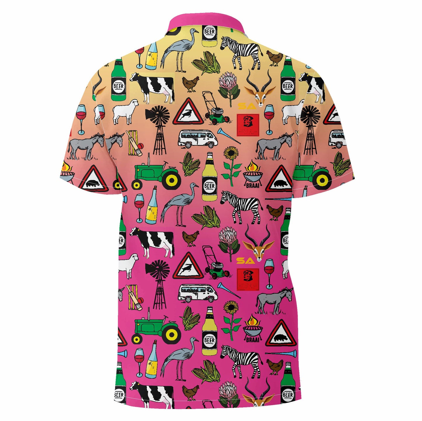 Yellow/Magent Ombre Iconic Golfer