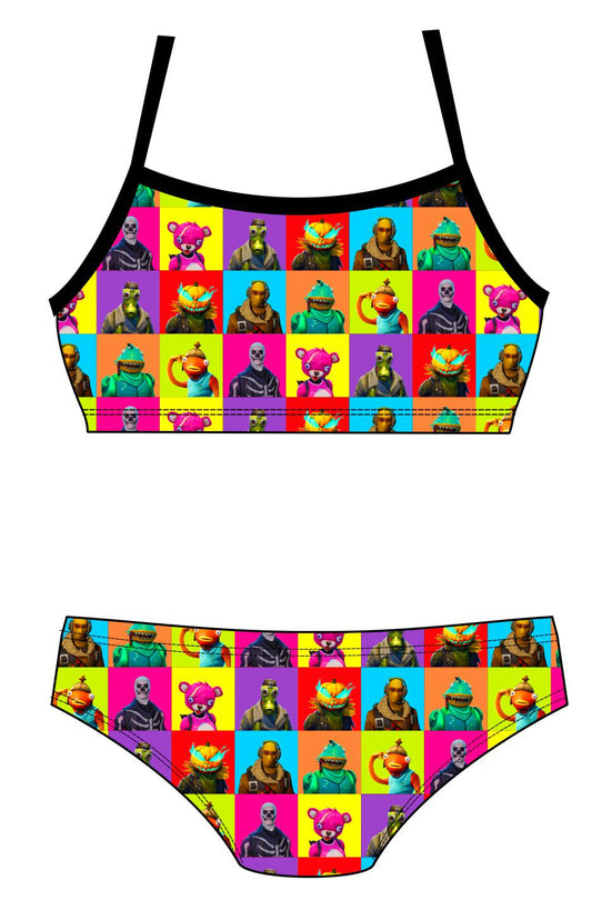 Female 2 piece training bikini -  4T Nite (2424)
