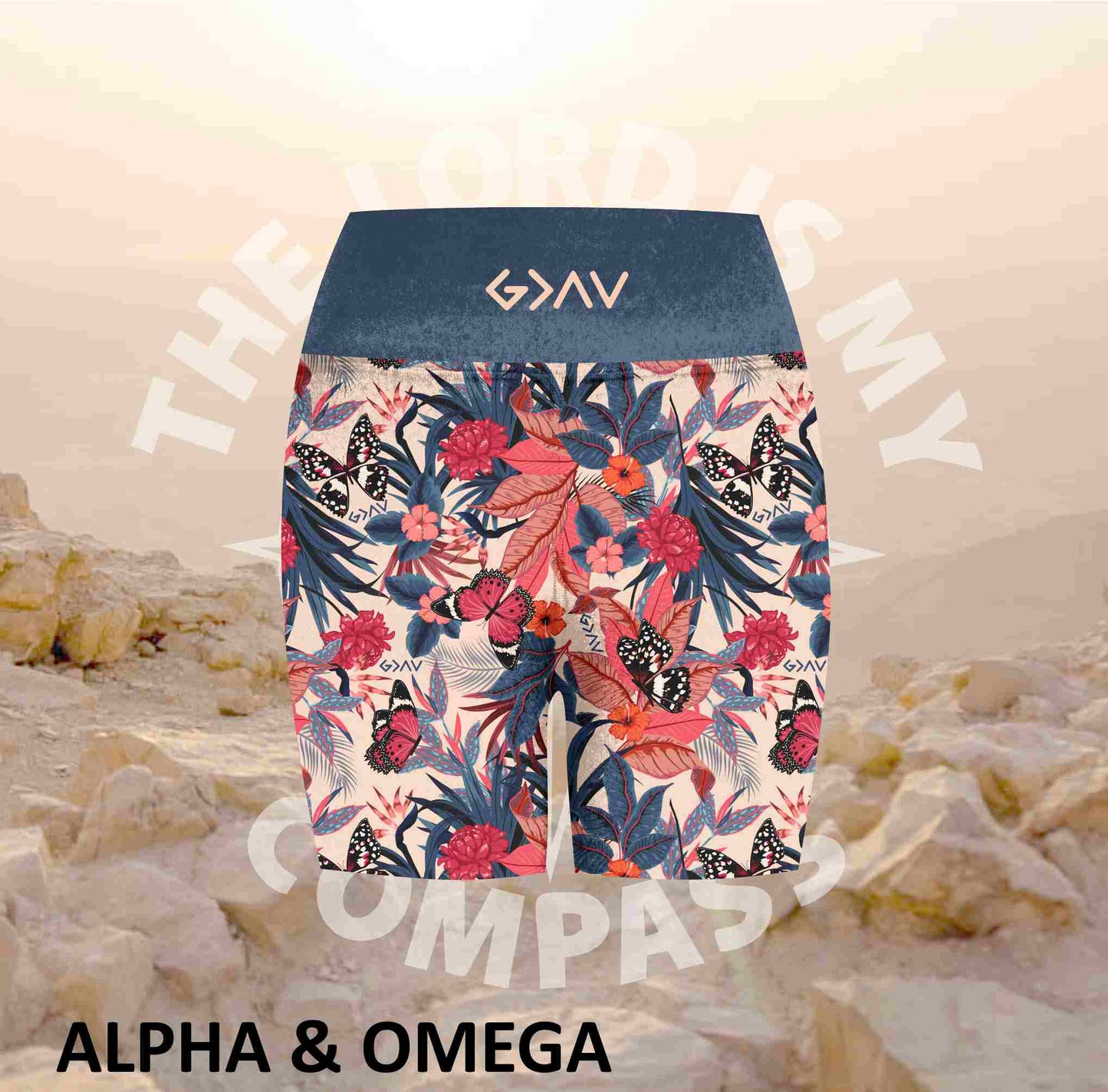 Alpha And Omega God is Great Athleisure Short Tights