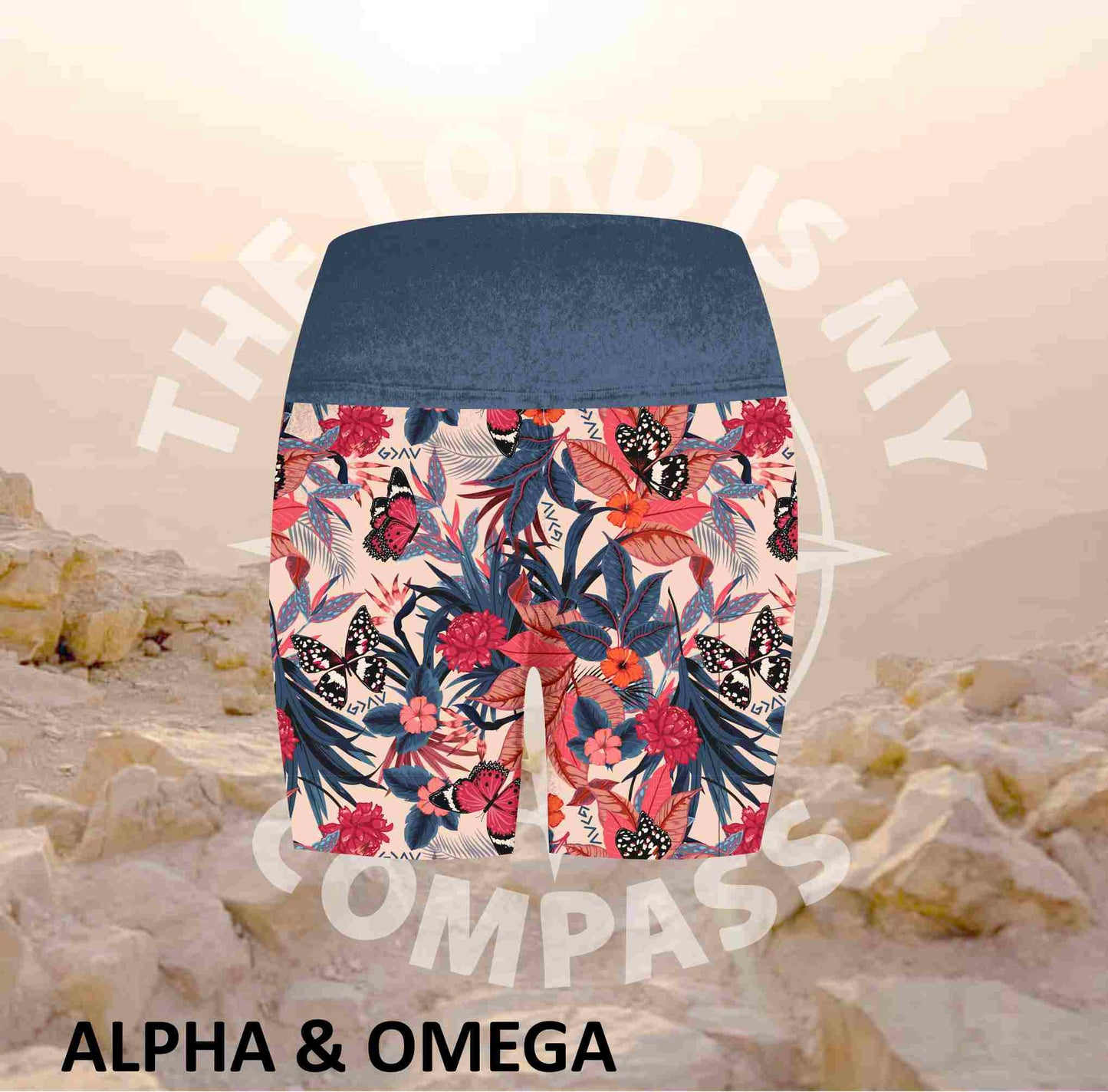 Alpha And Omega God is Great Athleisure Short Tights