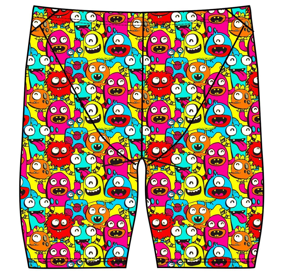 Male jammer swimsuit- Neon Stickies - DG apparel competitive swimwear lifesaving waterpolo south african flag swimwear triathlon running