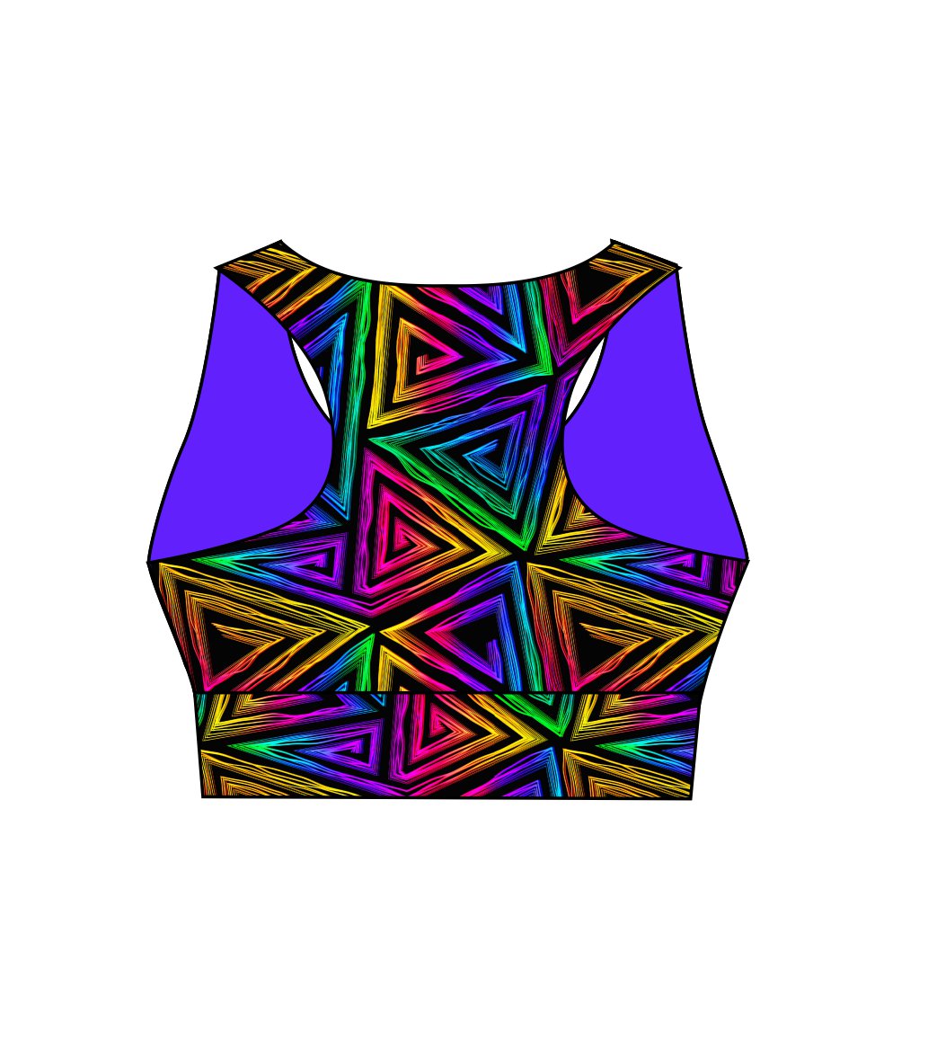 Blinding Lights Ladies Active Crop Top