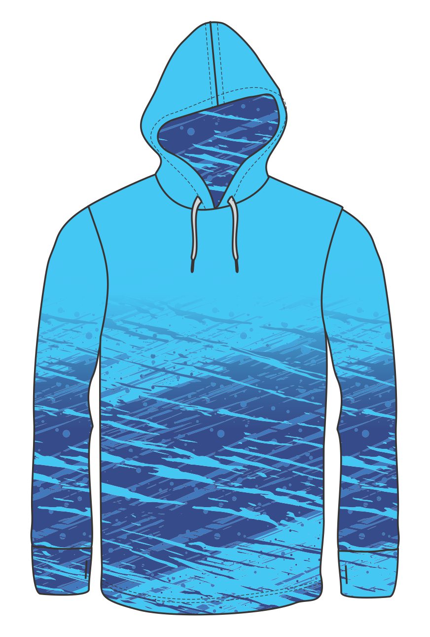 BLUE MARLIN LIGHT WEIGHT FISHING HOODIE