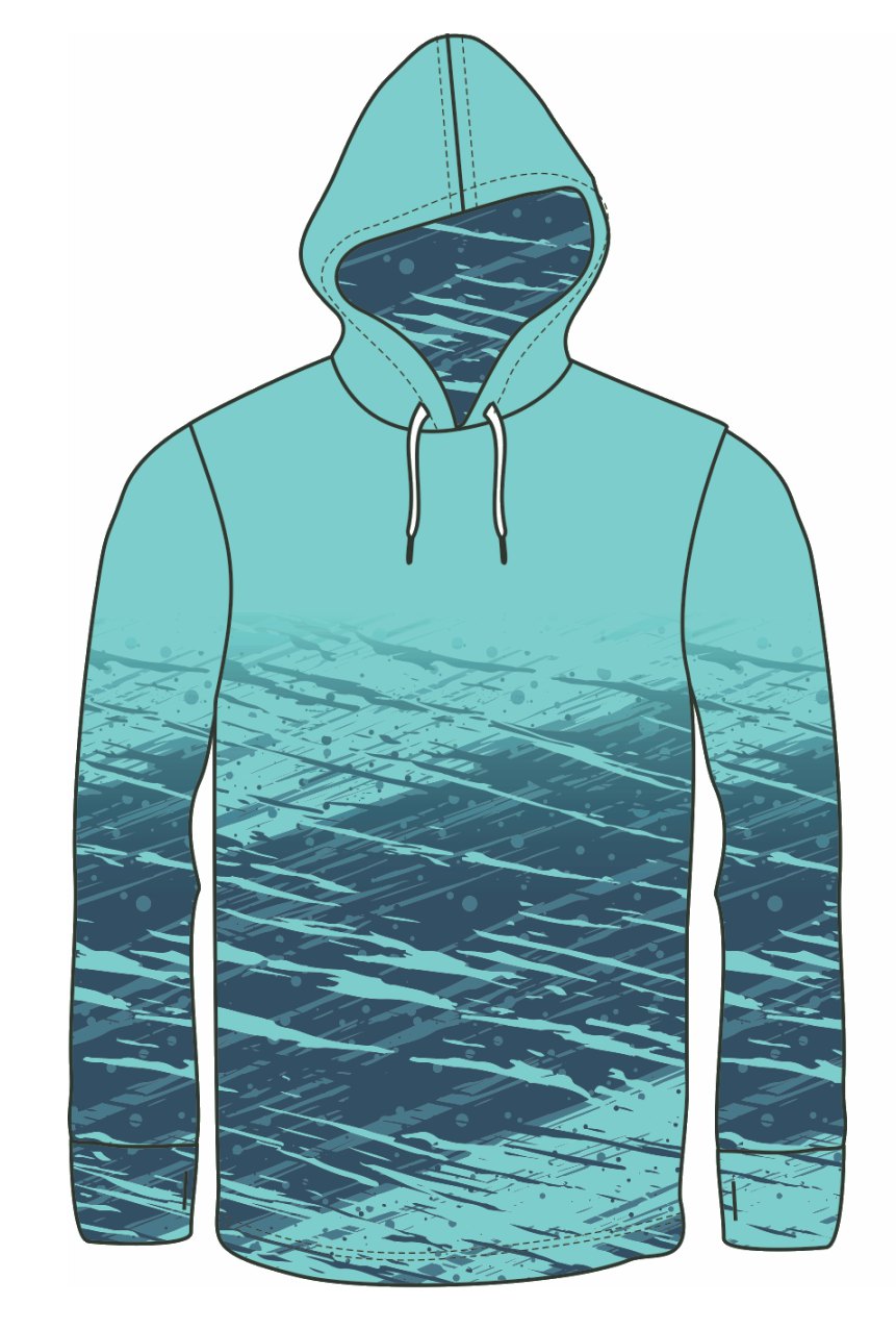BLUE MARLIN LIGHT WEIGHT FISHING HOODIE