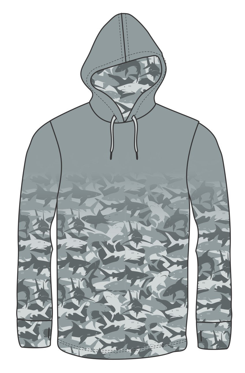 SHARK LIGHT WEIGHT FISHING HOODIE