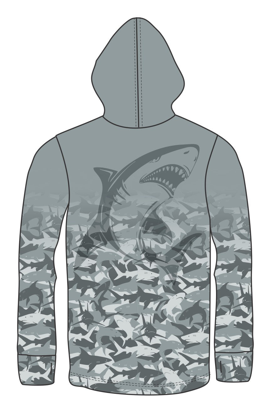 SHARK LIGHT WEIGHT FISHING HOODIE